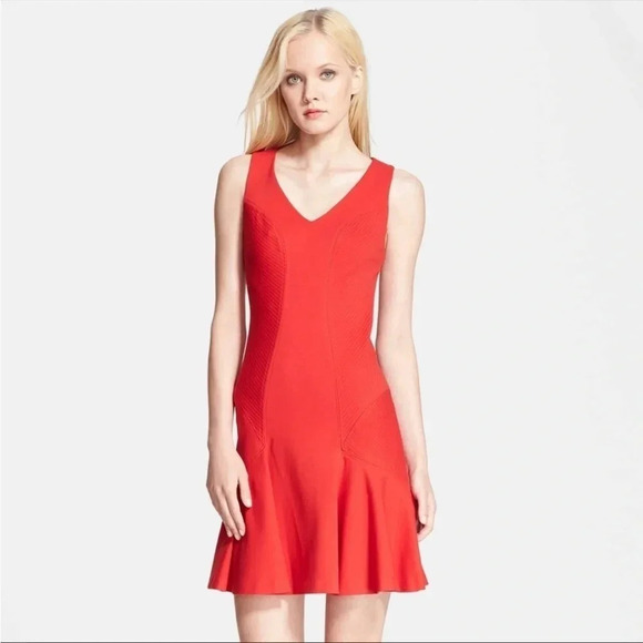 Diane Von Furstenberg Dresses & Skirts - Diane Von Furstenburg red Carla knit mini dress